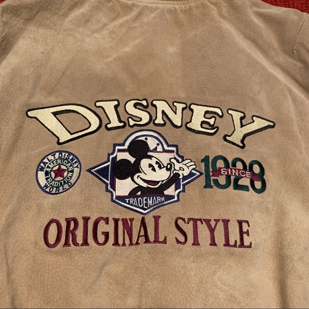 VINTAGE Mickey Mouse Leather Jacket